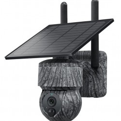SECTEC smart ηλιακή κάμερα κυνηγού ST-517C, 3MP, 4G, PIR, PTZ, SD, IP65