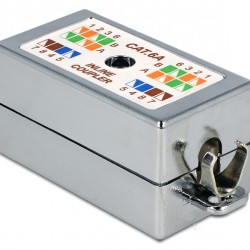 DELOCK κυτίο σύνδεσης καλωδίων δικτύου 86243, Cat 6A LSA, STP, tool-free