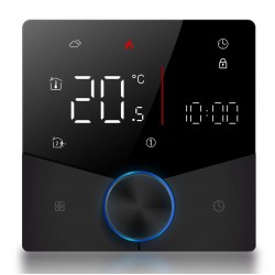 Smart θερμοστάτης αερίου BHT-009GCLW, WiFi, χωνευτός, μαύρος