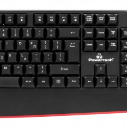 POWERTECH set ποντίκι & πληκτρολόγιο PT-1167, 2.4GHz & Bluetooth, μαύρο