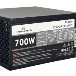 POWERTECH τροφοδοτικό για PC PT-1169, 700W, ATX, 140mm Fan