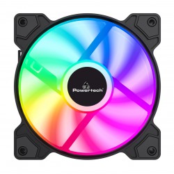 POWERTECH ανεμιστήρας PT-1170 για PC, LED FRGB, 120mm, 1200RPM