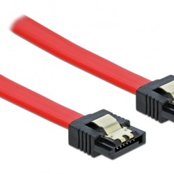 DELOCK καλώδιο SATA 82678, 6Gb/s, 70cm, κόκκινο