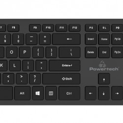 POWERTECH set ποντίκι & πληκτρολόγιο PT-1189, ασύρματο, 1600DPI, μαύρο