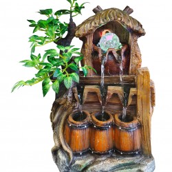 HOME USE διακοσμητικό συντριβάνι HUH-0175, φωτιζόμενο, 28x18x40cm