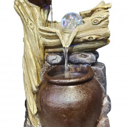 HOME USE διακοσμητικό συντριβάνι HUH-0176, φωτιζόμενο, 18x20x35cm