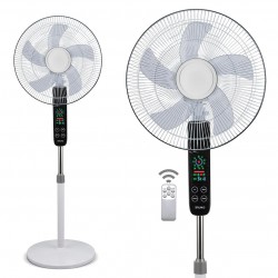 BRUNO ανεμιστήρας προηγμένων λειτουργιών BRN-0189 με τηλεχειριστήριο, 45W, Φ43εκ x 130εκ, λευκός