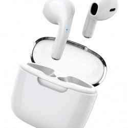 CELEBRAT earphones με θήκη φόρτισης W52, True Wireless, Φ13mm, λευκά