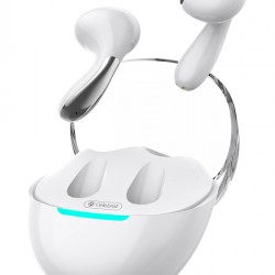 CELEBRAT earphones με θήκη φόρτισης W51, True Wireless, Φ13mm, λευκά