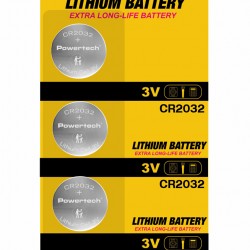POWERTECH μπαταρίες λιθίου PT-1210, CR2032, 3V, 4τμχ