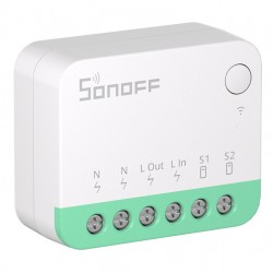 SONOFF smart διακόπτης MINIR4M, 2 κανάλια, Wi-Fi, 10A, λευκός