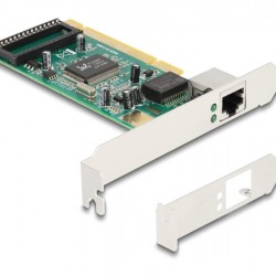 DELOCK κάρτα επέκτασης PCI σε 1x RJ45 Gigabit 88084, 1000Mbps