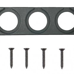 POWERTECH πάνελ πρίζας για σκάφη & οχήματα PTL-014, 3 θέσεις, 150x43mm