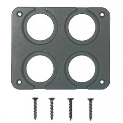 POWERTECH πάνελ πρίζας για σκάφη & οχήματα PTL-016, 4 θέσεις, 102x85mm