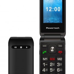 POWERTECH κινητό τηλέφωνο Milly Flip V2, 2.4