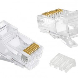 POWERTECH βύσμα RJ45 CAB-N352, Cat 6/6a UTP, modular, διάφανο, 50τμχ
