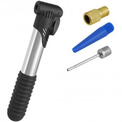 Τρόμπα χειρός ποδηλάτου LXRW2, 20.5cm, ασημί-μαύρη