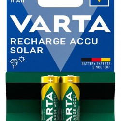 VARTA επαναφορτιζόμενες μπαταρίες λιθίου Solar, AA, 800mAh, 1.2V, 2τμχ