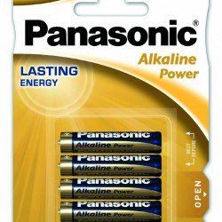 PANASONIC αλκαλικές μπαταρίες Alkaline Power, AAA/LR03, 1.5V, 4τμχ