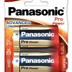 PANASONIC αλκαλικές μπαταρίες Pro Power, D/LR20, 1.5V, 2τμχ