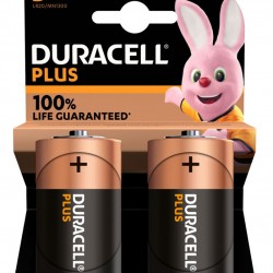 DURACELL αλκαλικές μπαταρίες Plus, D/LR20, 1.5V, 2τμχ