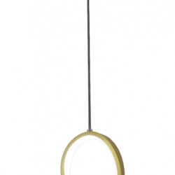 POWERTECH LED φωτιστικό οροφής HLL-0146, 25W, 4000K, Φ40cm, 1m, χρυσό