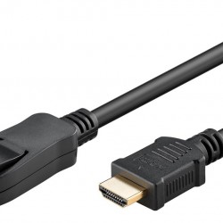 GOOBAY καλώδιο DisplayPort σε HDMI 64836, 4K/30Hz, 2m, μαύρο