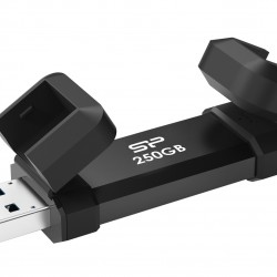 SILICON POWER εξωτερικός SSD Marvel Xtreme DS72, USB-C/USB 3.2, 250GB, μαύρο