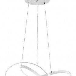 POWERTECH LED φωτιστικό οροφής HLL-0164, 50W, 4000K, Φ60cm, 1m, λευκό