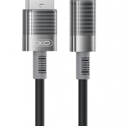 XO NB282 Καλώδιο Γρήγορης Φόρτισης Σιλικόνης 6A Type-C Μαύρο