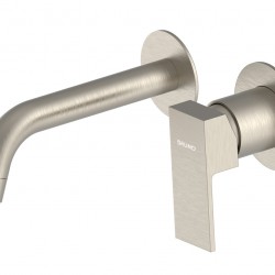 BRUNO μπαταρία νιπτήρα M61615-273, εντοιχισμού, αναμεικτική, ασημί