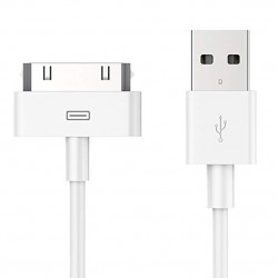 POWERTECH Καλώδιο USB 2.0 σε iPad & iPhone 4/4S CAB-U024, λευκό, 1m