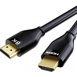 CABLETIME καλώδιο HDMI 2.1 CT-HM8K με Ethernet, 8K/60Hz, 48 Gbps, 1m, μαύρο