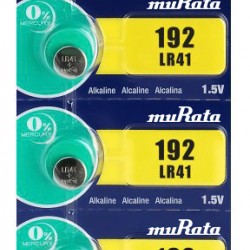 MURATA Αλκαλικές μπαταρίες LR41 MR-LR41, 1.5V, 5τμχ