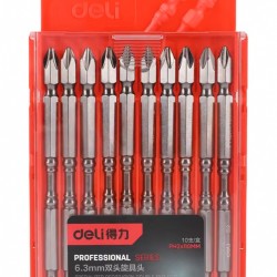 DELI μύτες κατσαβιδιού DL254110 για δράπανο, σταυρωτές, PH2x110mm, 10τμχ