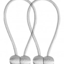 Μαγνητική δέστρα AG701 για κουρτίνες, 47cm, γκρι, 2τμχ