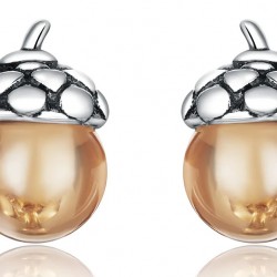 BAMOER σκουλαρίκια καρφωτά SCE935 με κυβική ζιρκόνια, ασήμι 925, ασημί