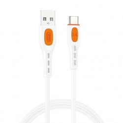 XO NB280 Καλώδιο δεδομένων Type-C 1M 3A Λευκό