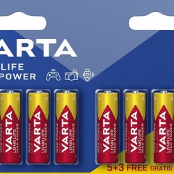 Varta Longlife Max Mignon Battery AA B5+3