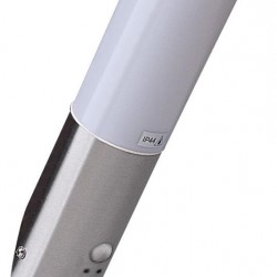 Avide Επιτοίχιο Φωτιστικό Εξωτερικού Χώρου Boca 1xE27 PIR IP44 Satin Nickel