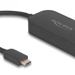 DELOCK αντάπτορας δικτύου 66046, USB-C, 2.5Gbps Ethernet, μαύρος