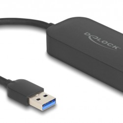 DELOCK αντάπτορας δικτύου 66045, USB, 2.5Gbps Ethernet, μαύρος