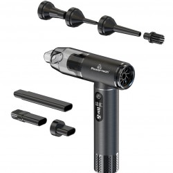 POWERTECH 2 σε 1 σκουπάκι χειρός & air duster PT-1317, 75W, 5000mAh, μαύρο