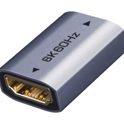 CABLETIME αντάπτορας HDMI CT-HEF8K-AG, 8K/60Hz, 4K/120Hz, 48 Gbps, γκρι