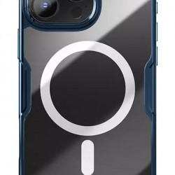 NILLKIN θήκη Nature TPU Pro Magnetic για iPhone 16 Pro, διάφανη-μπλε
