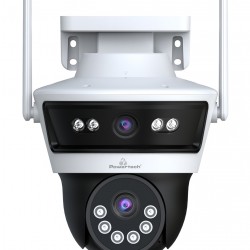 POWERTECH smart κάμερα PT-1340, 3MP, dual lens, WiFi, PTZ, SD, IP65