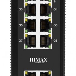 HIMAX industrial PoE switch PS1802FG-I, 8x GE PoE/2x GE/2x GF SFP θύρες, έως 1000Mbps