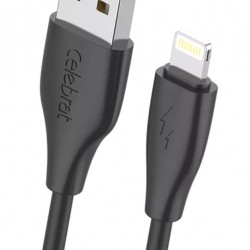 CELEBRAT καλώδιο Lightning σε USB CB-31, 3A, 480Mbps, 1m, μαύρο