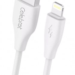 CELEBRAT καλώδιο Lightning σε USB CB-31, 3A, 480Mbps, 1m, λευκό