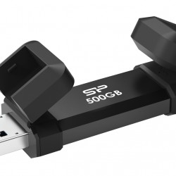 SILICON POWER εξωτερικός SSD Marvel Xtreme DS72, USB-C/USB 3.2, 500GB, μαύρο